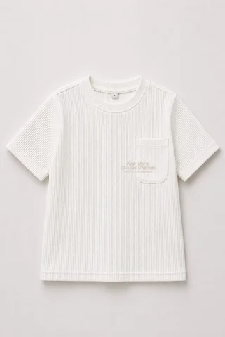Remera Manga Corta Waffle Limits Kids - Vista 5