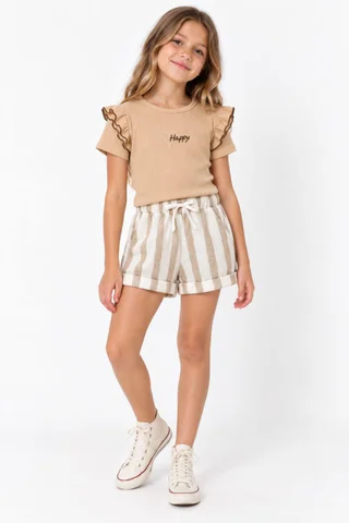 Short Lino Rayado Kids - Vista 1