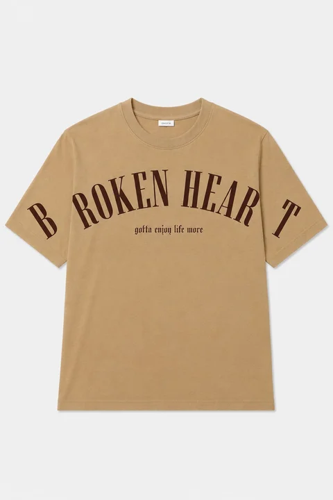 Remera manga corta Broken Heart Teens