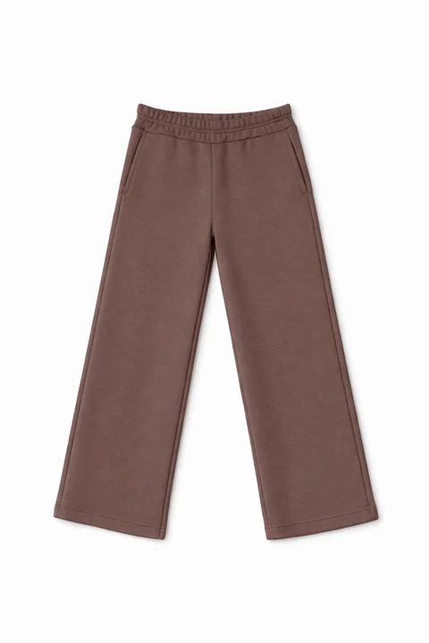 Pantalon de friza liso recto