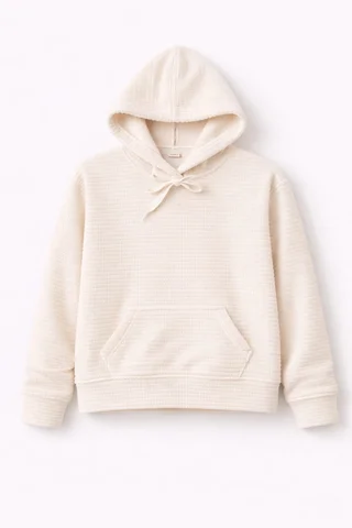 Buzo de niño de plush bifaz con capucha y bolsillo canguro - Vista 3