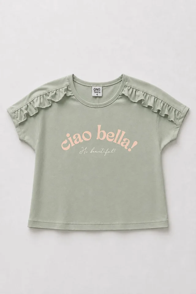 Remera Manga Corta Ciao Bella Kids