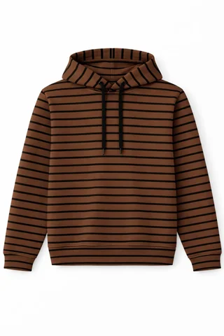 Buzo Teen de coconut rayado con capucha ajustable  - Vista 4