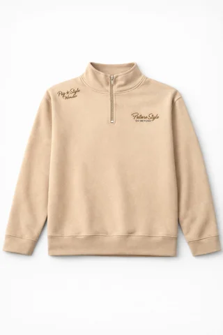 Buzo de niño de coconut con cuello alto y cierre con doble bordado - Vista 5