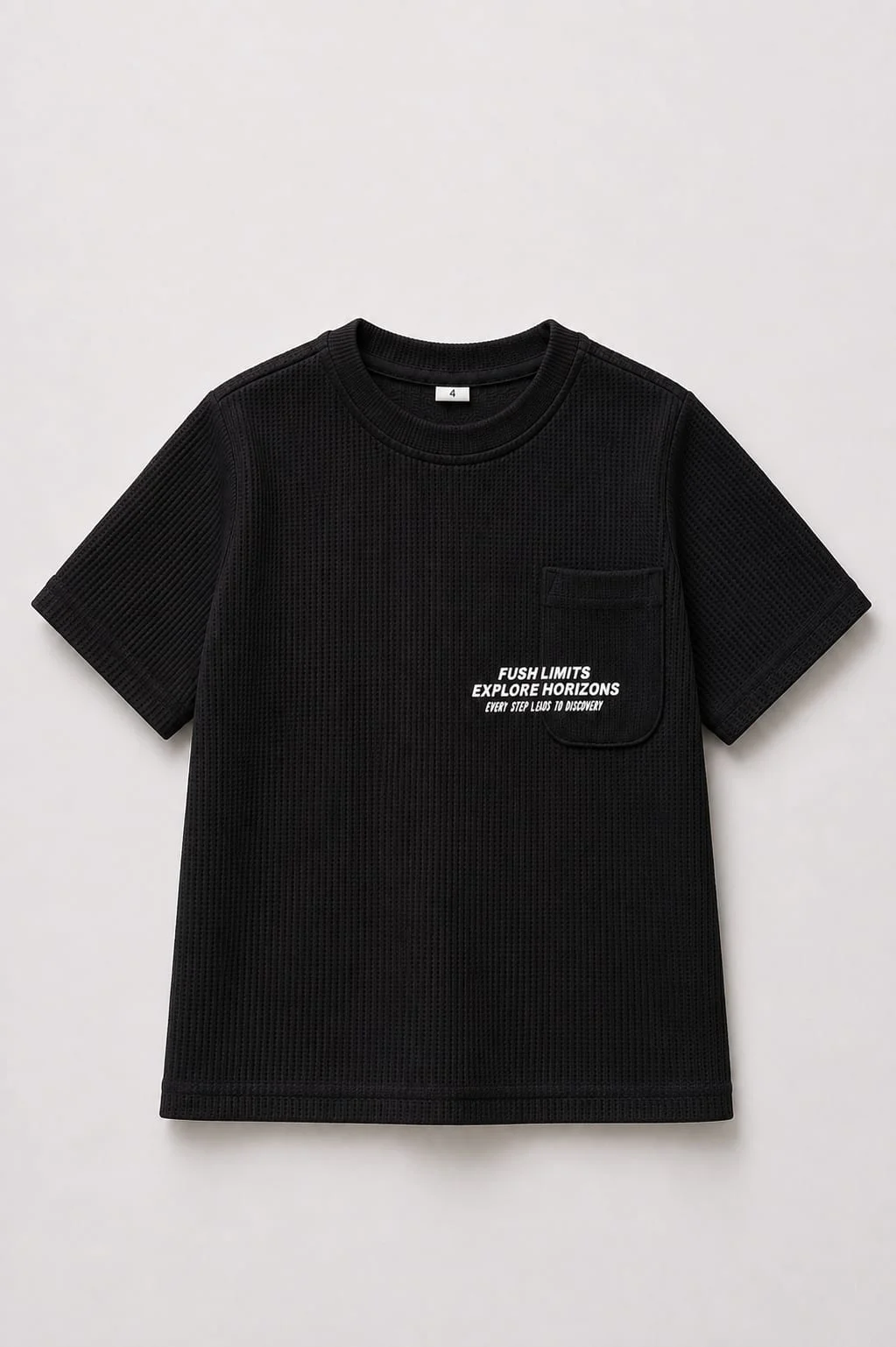 Remera Manga Corta Waffle Limits Kids