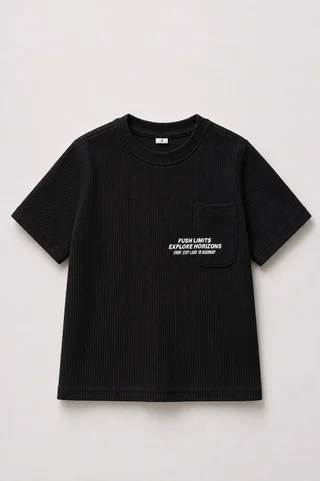 Remera Manga Corta Waffle Limits Kids - Vista 6