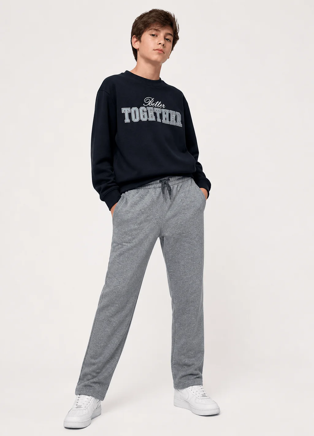Pantalón recto liso Teens