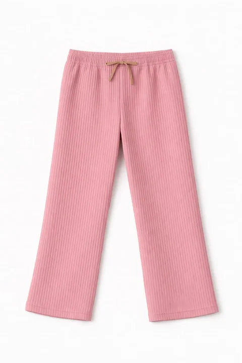 Pantalon de niña de morley basta ancha recto tipo gamuzado