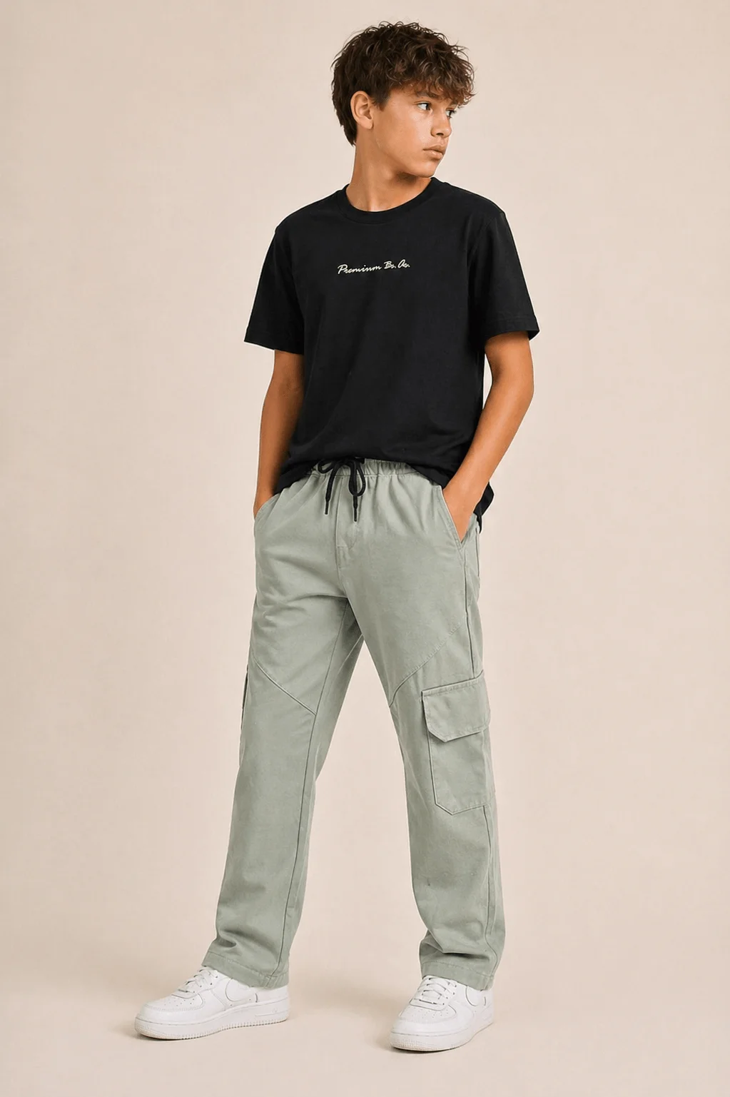 Pantalón Cargo Recto Teens