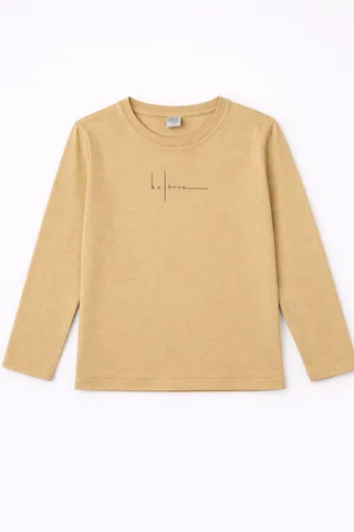 Remera manga larga de niño con estampa delicada en frente ¨balance¨ - Vista 5