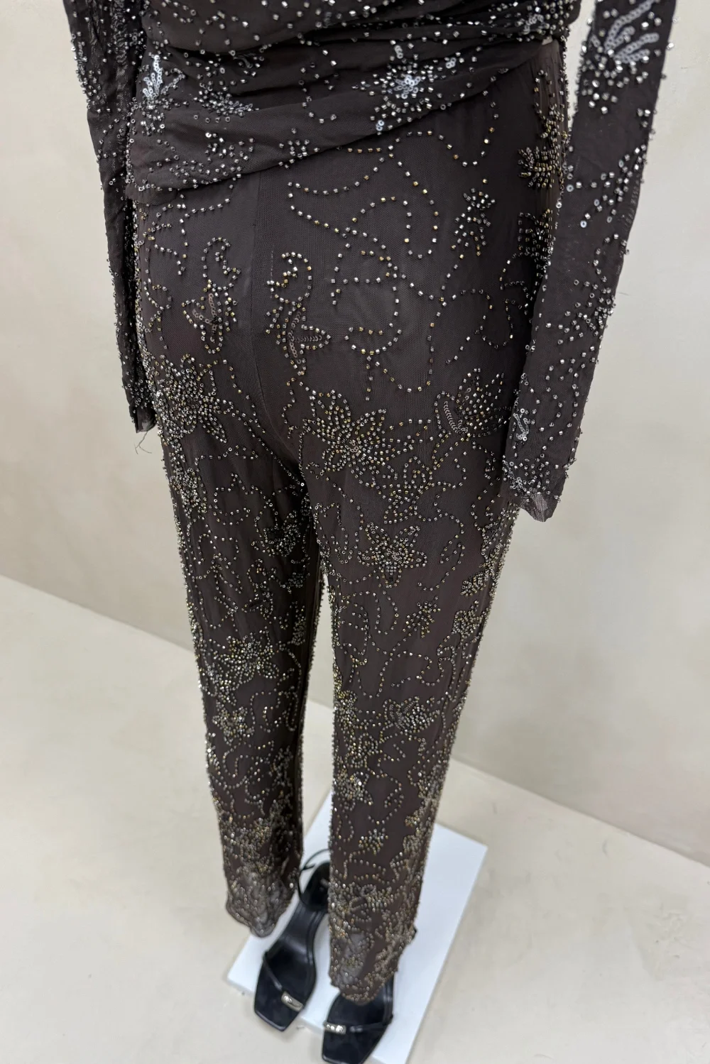PANTALON MICROTUL LENTEJUELAS