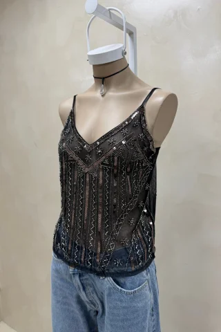 TOP MICROTUL CON MOSTACILLAS - Vista 3