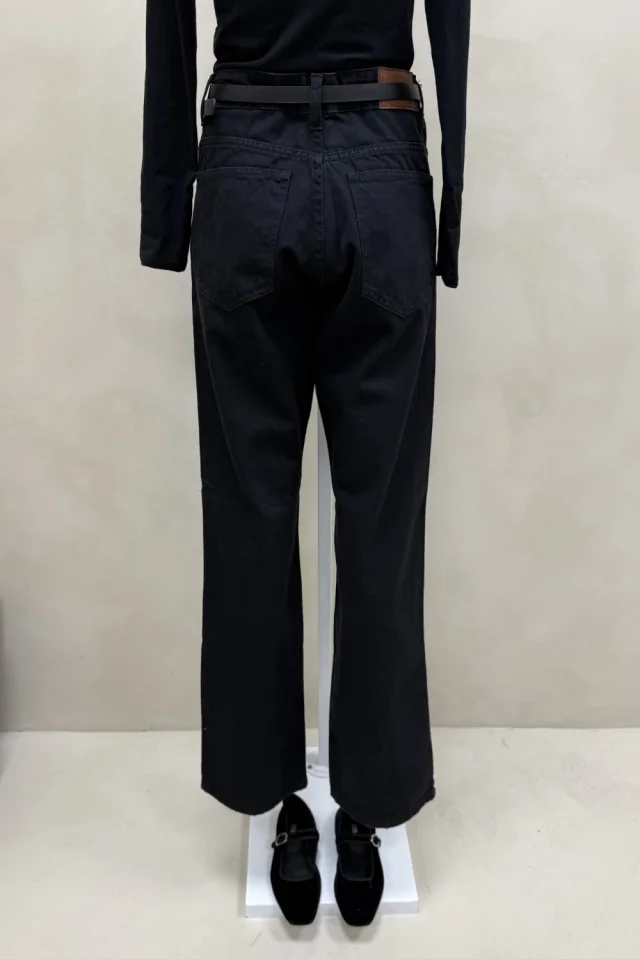 Jean Straight Full Tajo Black
