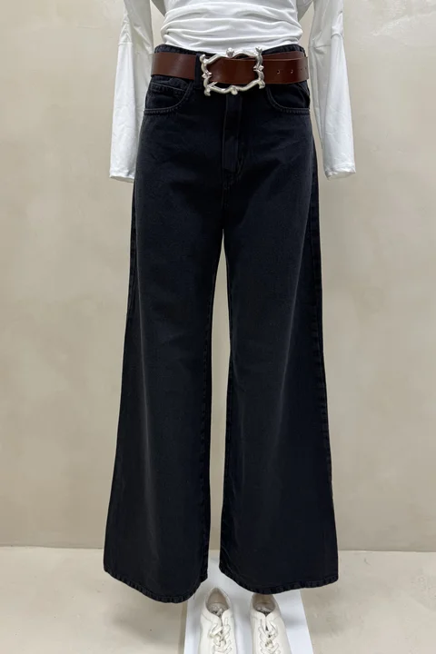 Jean Wide Leg Full Black 