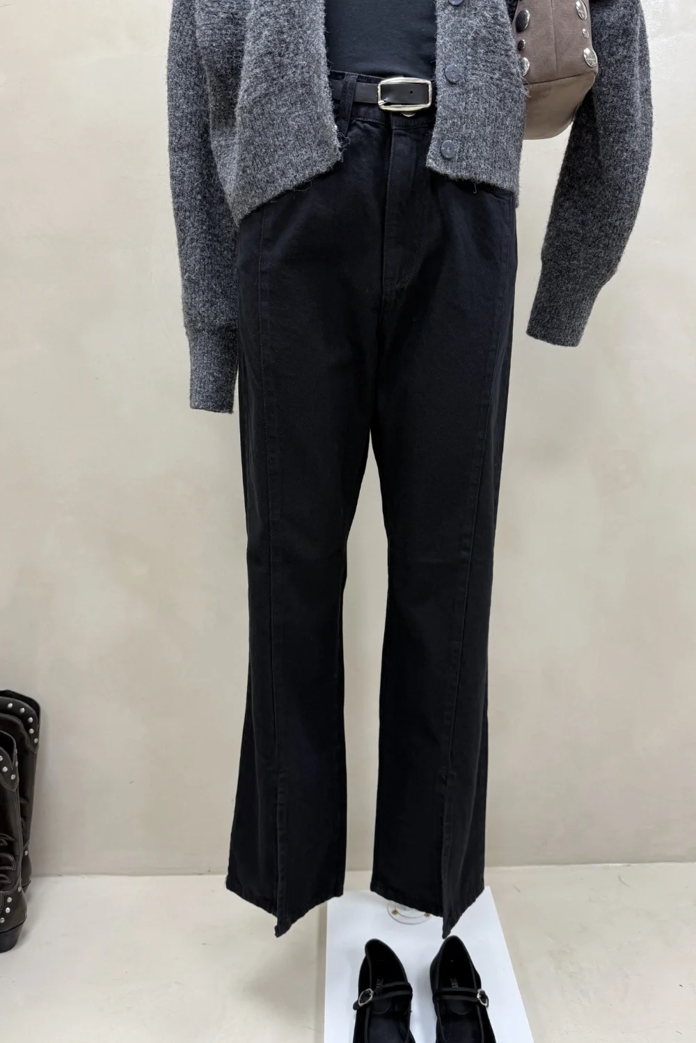 Jean Straight Full Tajo Black - 2
