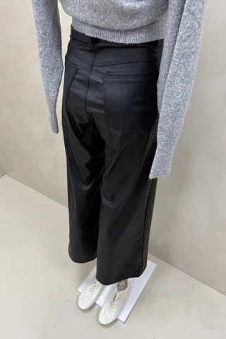 Pantalon Wide Cuerina Frankie - Vista 5