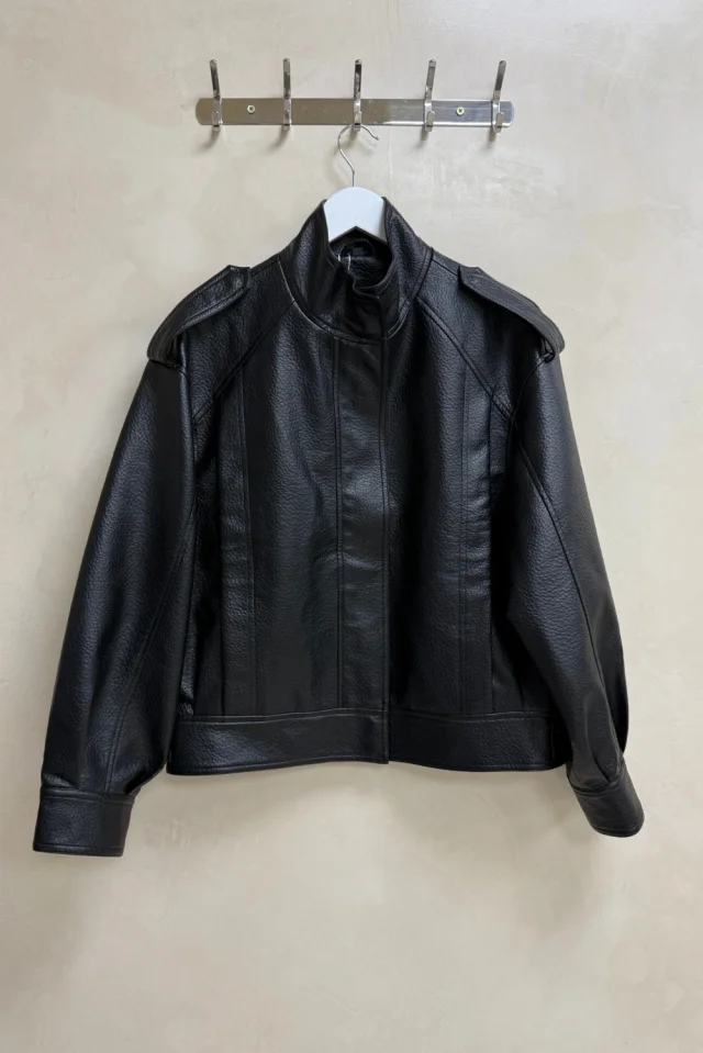 Campera Cuero Texturado