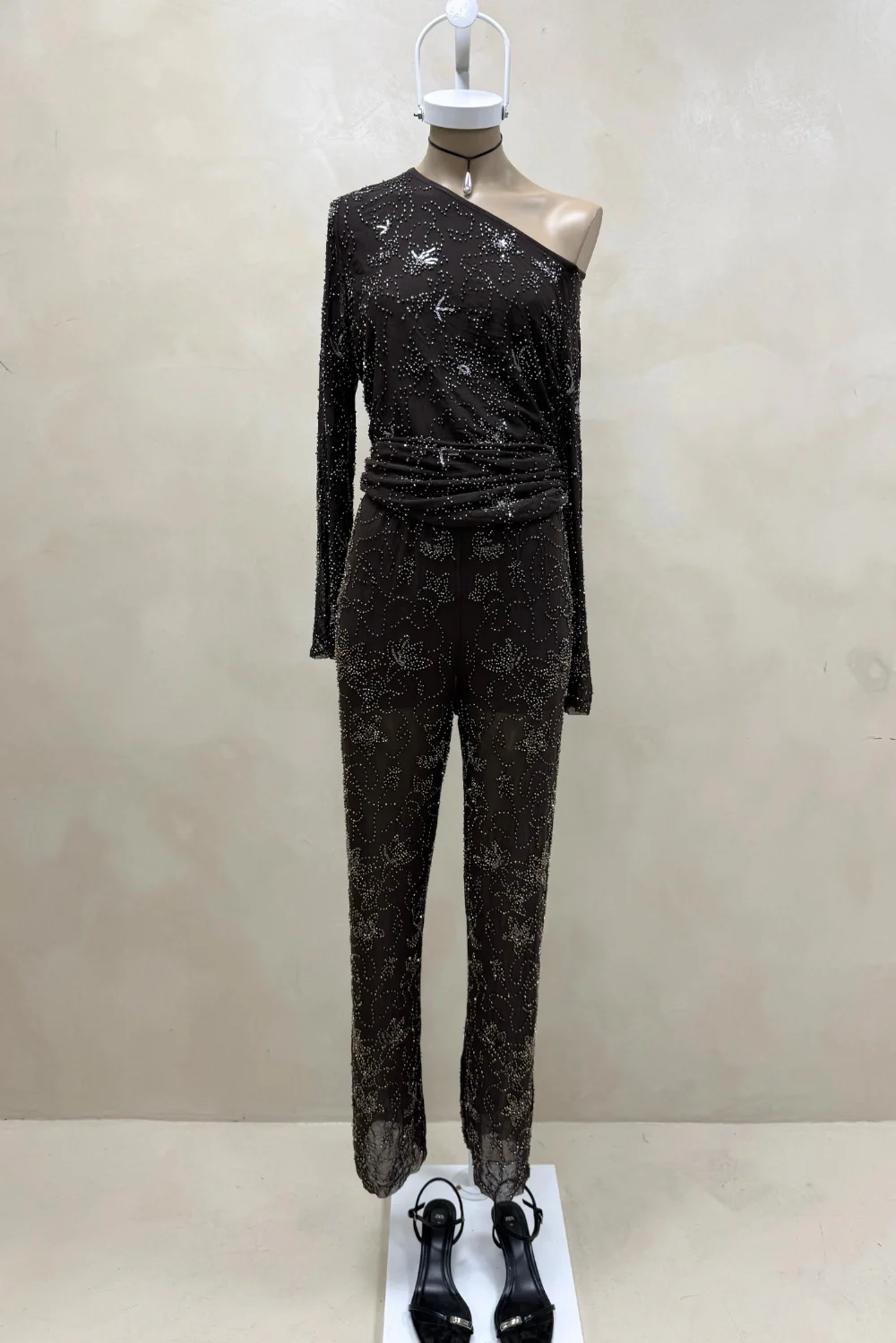 PANTALON MICROTUL LENTEJUELAS