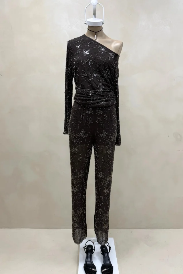 PANTALON MICROTUL LENTEJUELAS