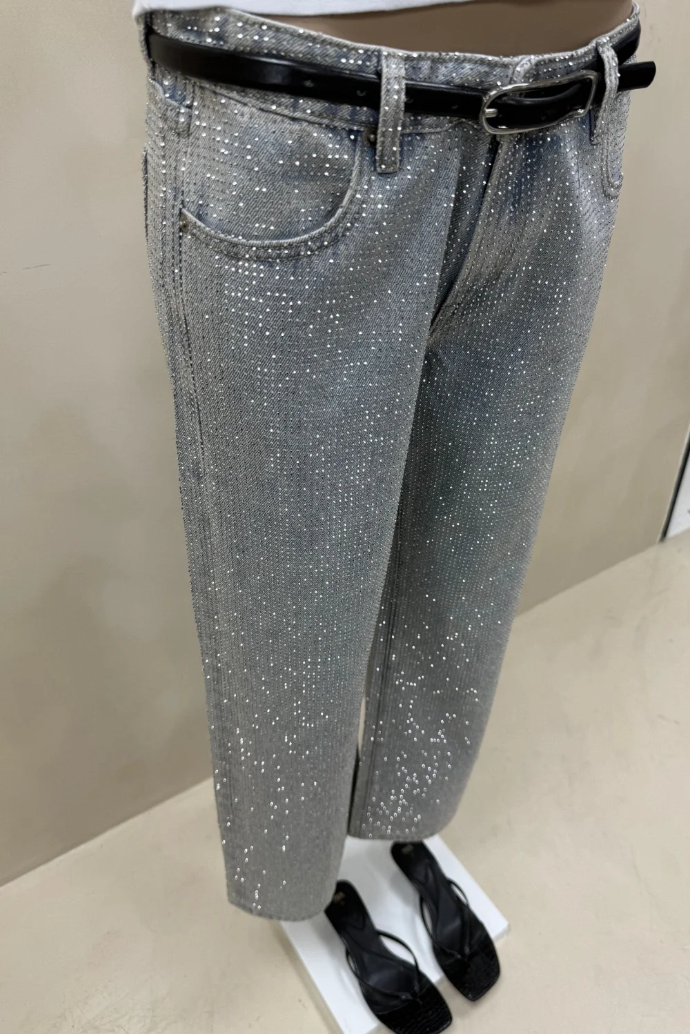 JEAN WIDE FULL STRASS - 3
