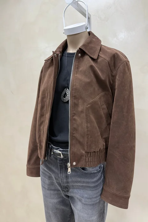 Chaqueta Bomber Suede