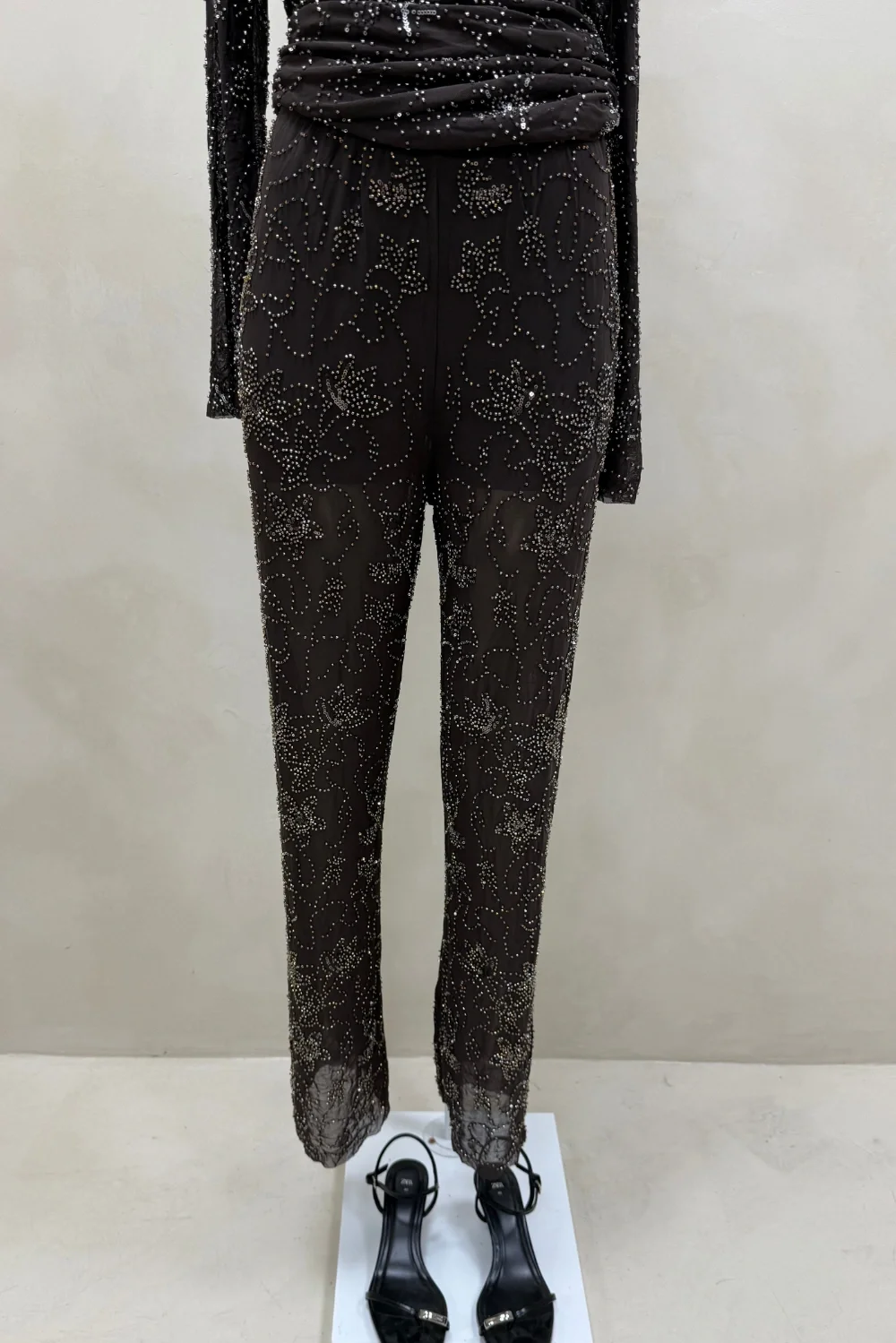 PANTALON MICROTUL LENTEJUELAS