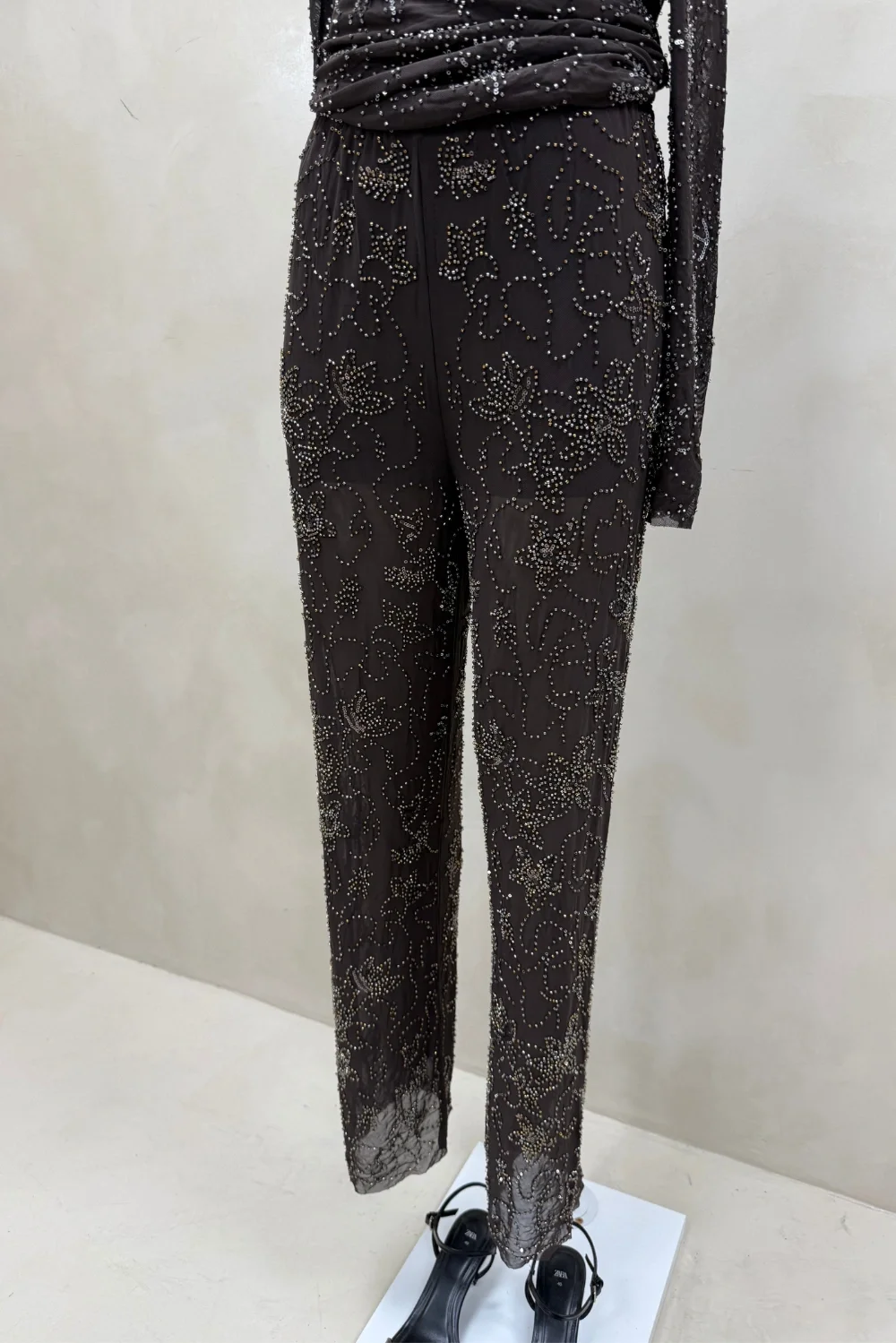 PANTALON MICROTUL LENTEJUELAS