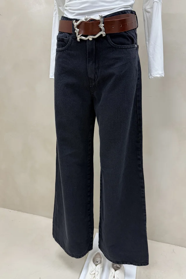 Jean Wide Leg Full Black 