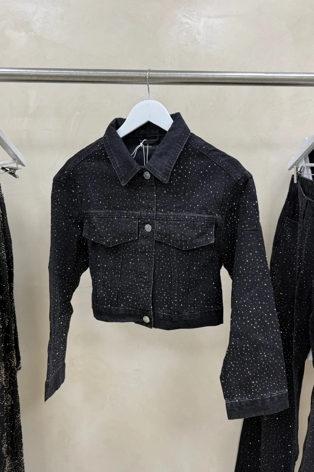 CAMPERA DENIM CON STRASS
