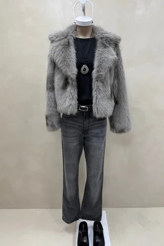 Campera Piel con Snap - Vista 1