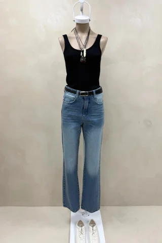 Jean Straight Full Matizado - Vista 1