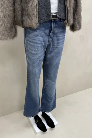 Jean Tiro Bajo Straight Rose - Vista 3