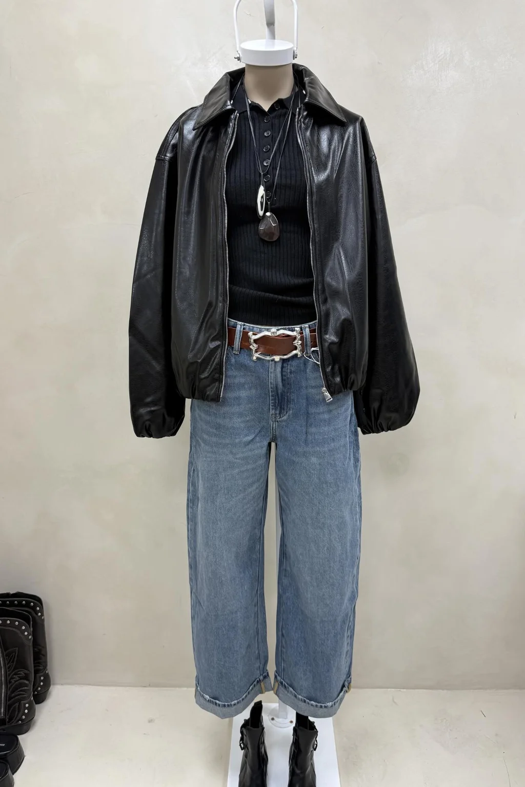 Bomber Eco Cuero - 0