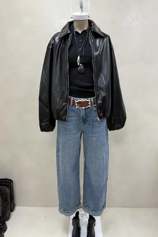 Bomber Eco Cuero - Vista 1