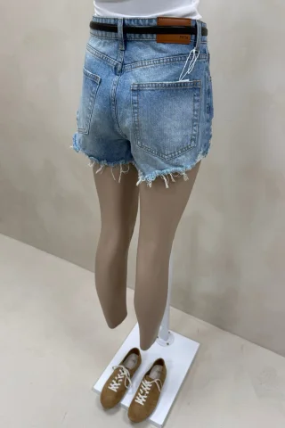 SHORT DENIM MATIZADO ROTURAS - Vista 6