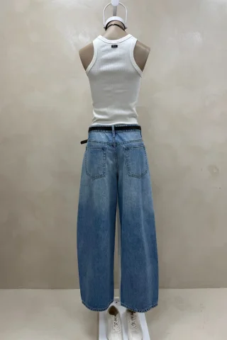 JEAN WIDE CELESTE PLIEGUES - Vista 6