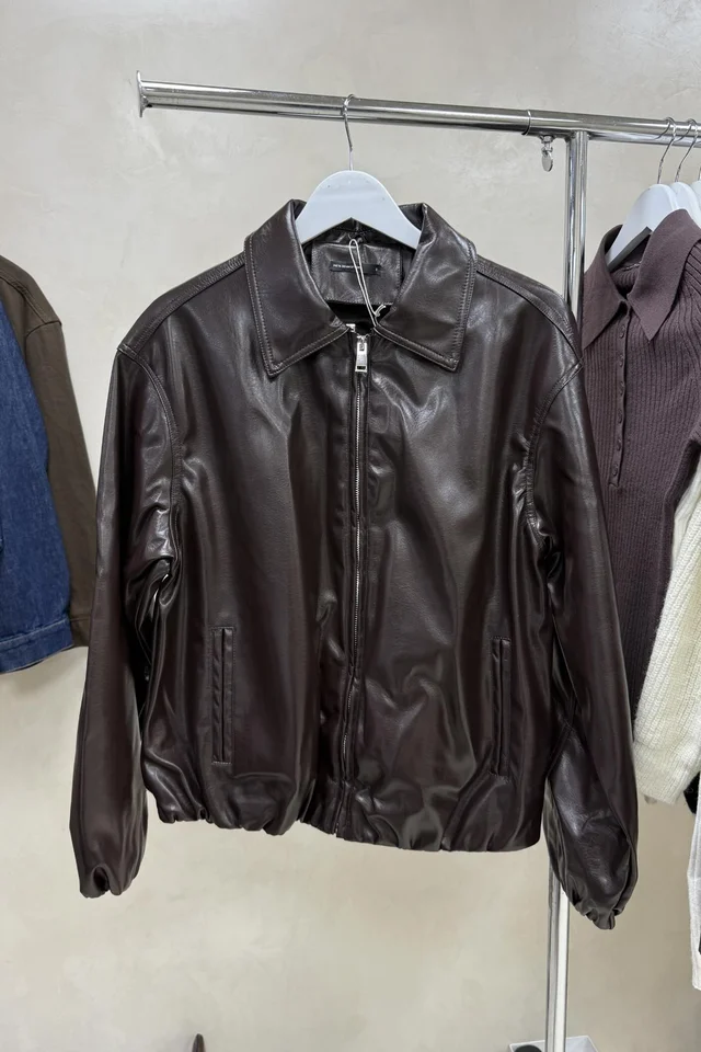 Bomber Eco Cuero