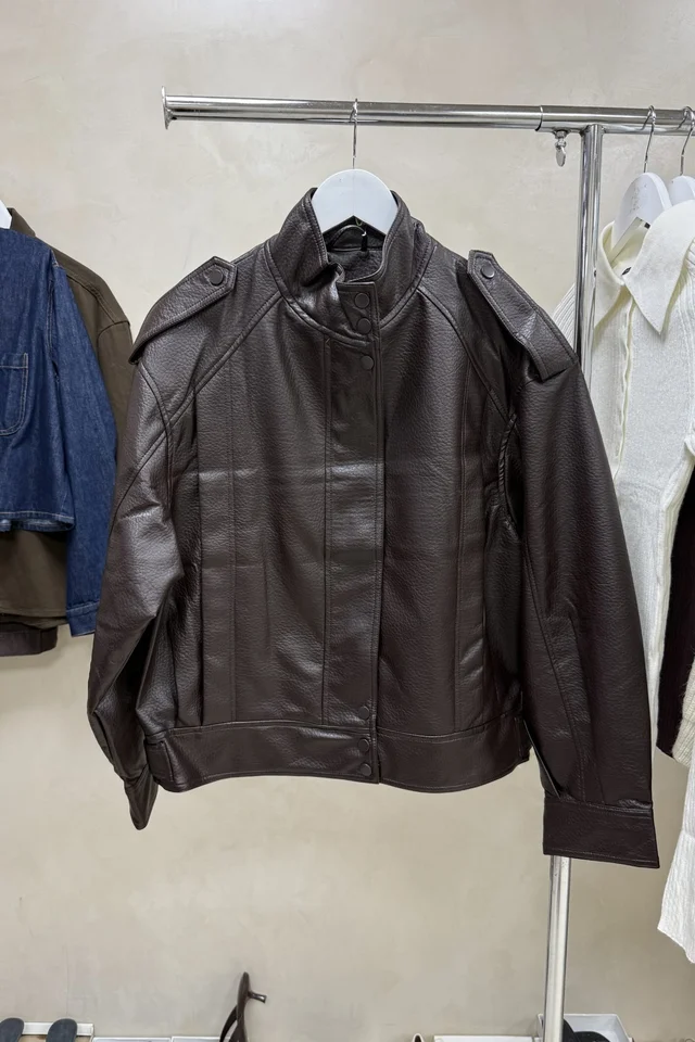 Campera Cuero Texturado