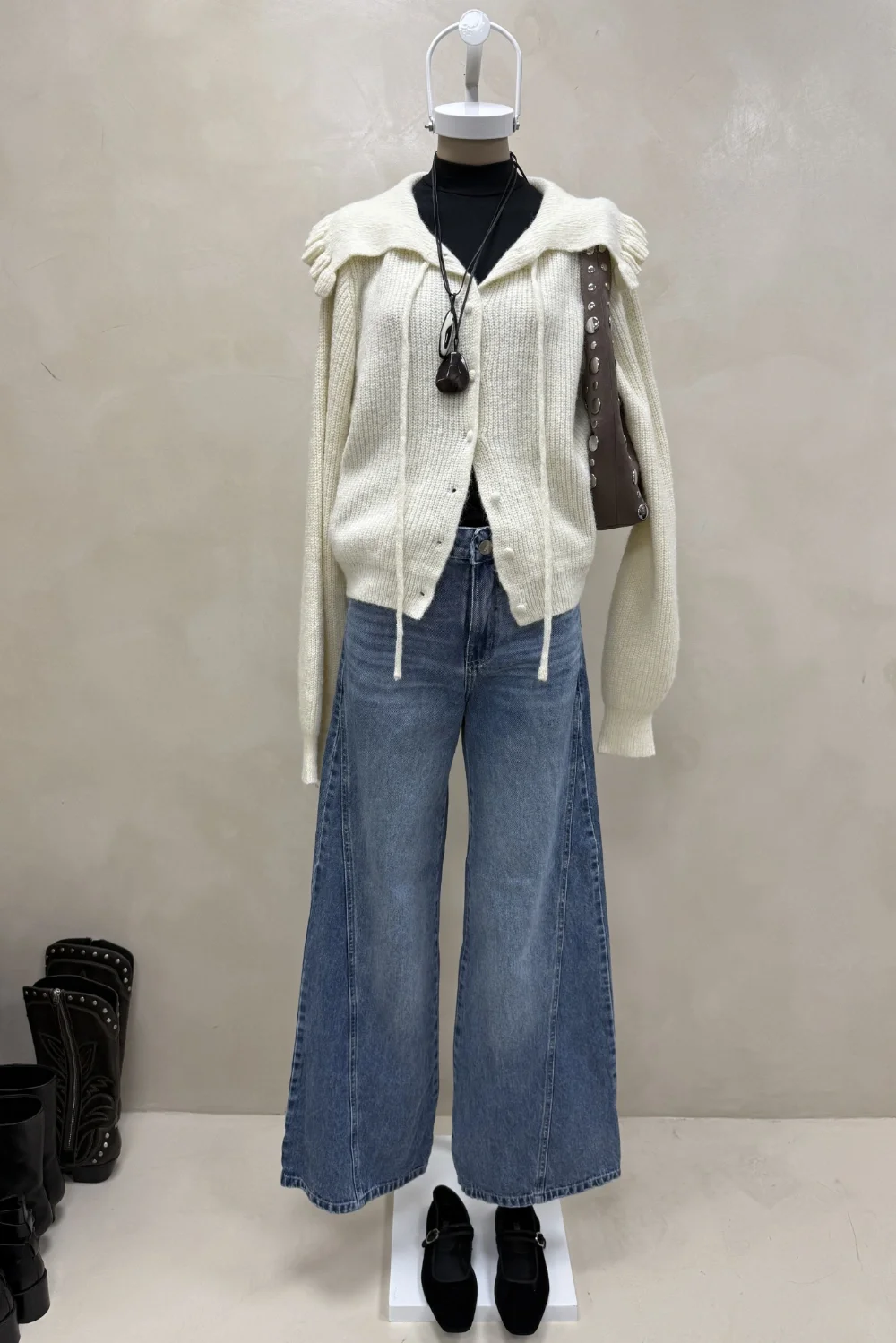 Jean Wide Leg Full Recorte - 0