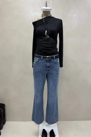 Jean Tiro Bajo Straight Ben - Vista 2