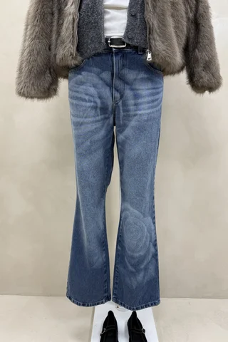 Jean Tiro Bajo Straight Rose - Vista 2