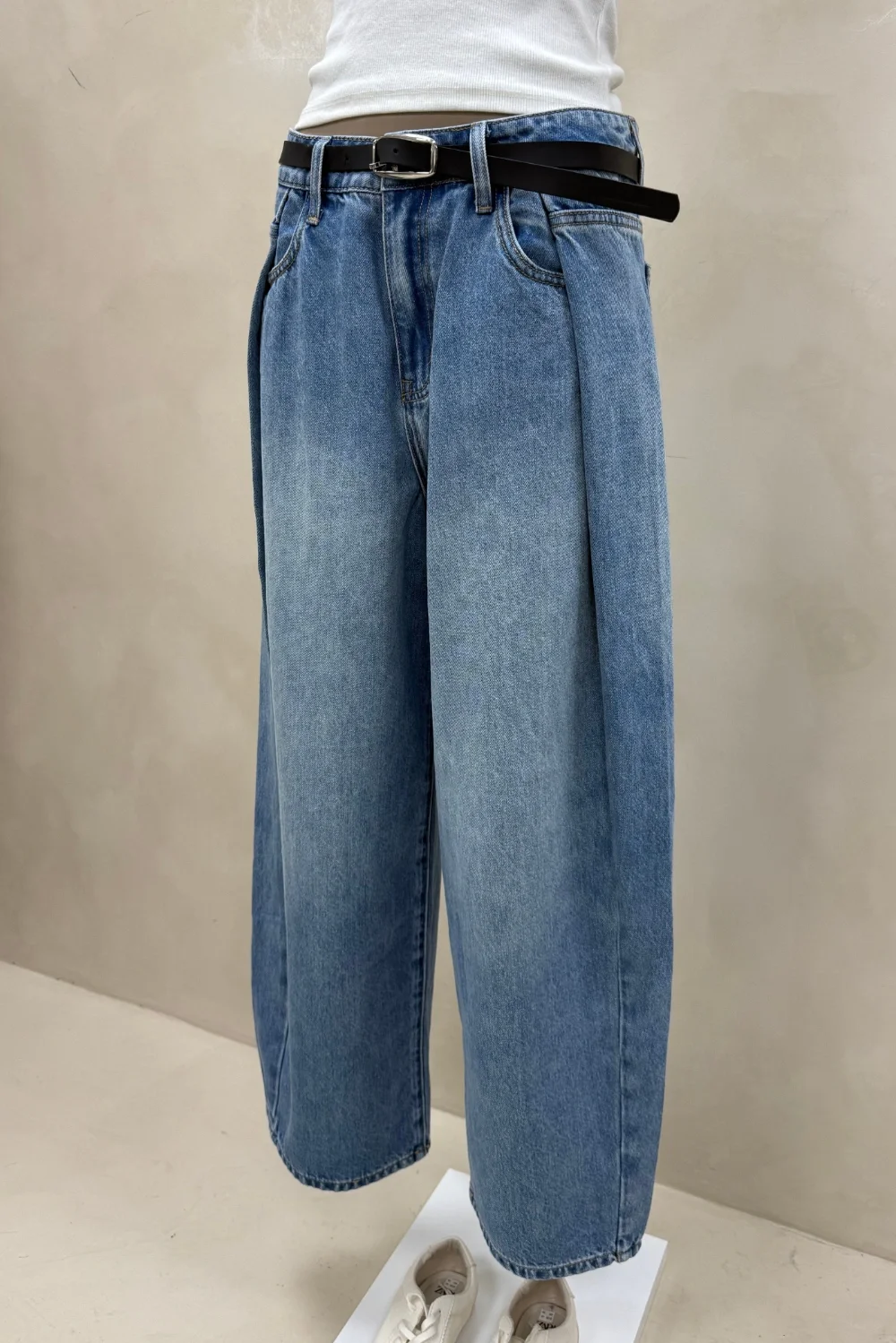 JEAN WIDE CELESTE PLIEGUES