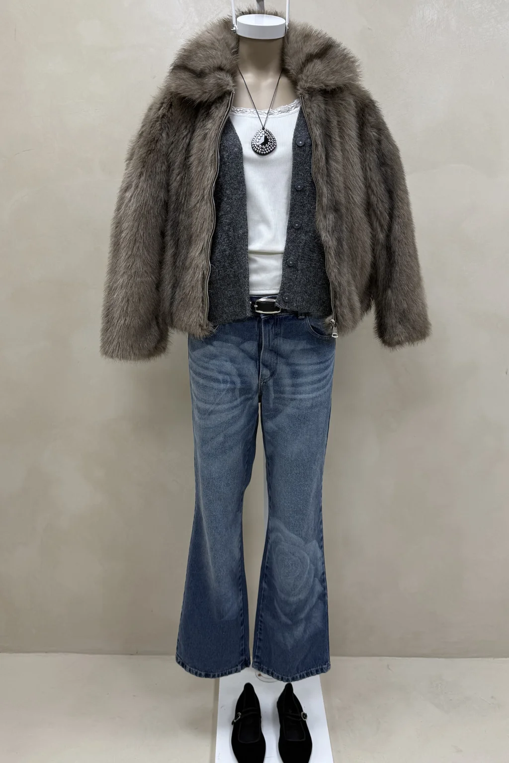 Jean Tiro Bajo Straight Rose - 0