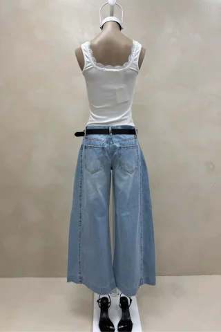JEAN EXTRA WIDE CELESTE PLIEGUES - Vista 5