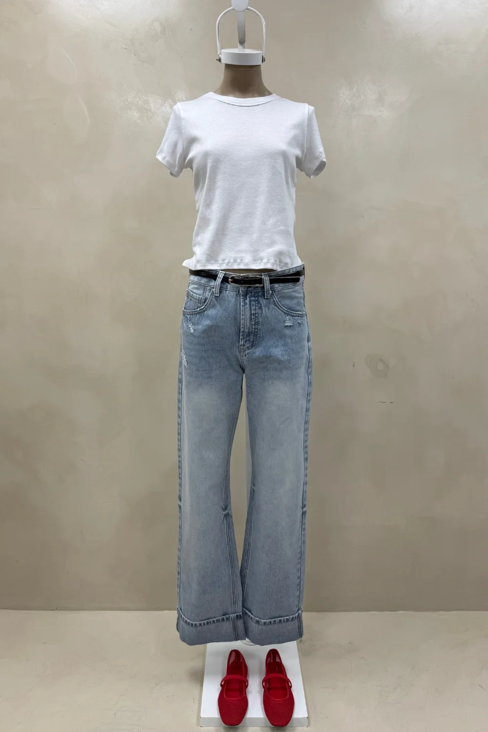 JEAN STRAIGHT CELESTE BOTA - 0