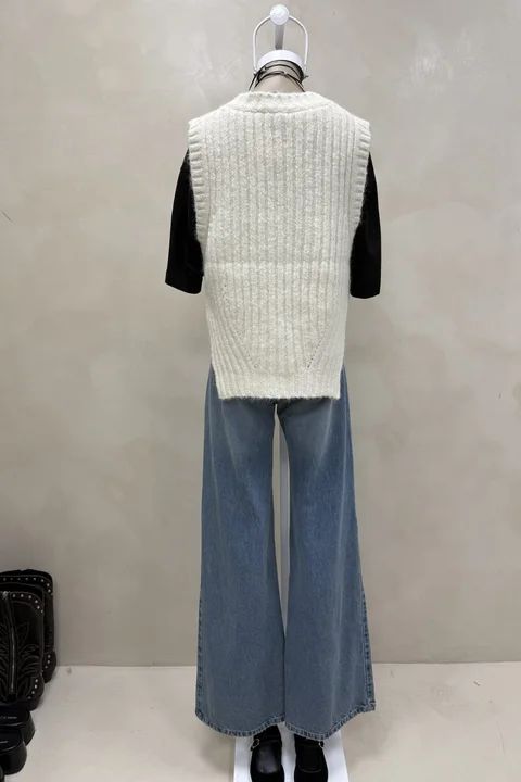 Chaleco Tejido Escote V