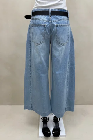 JEAN EXTRA WIDE CELESTE PLIEGUES - Vista 4