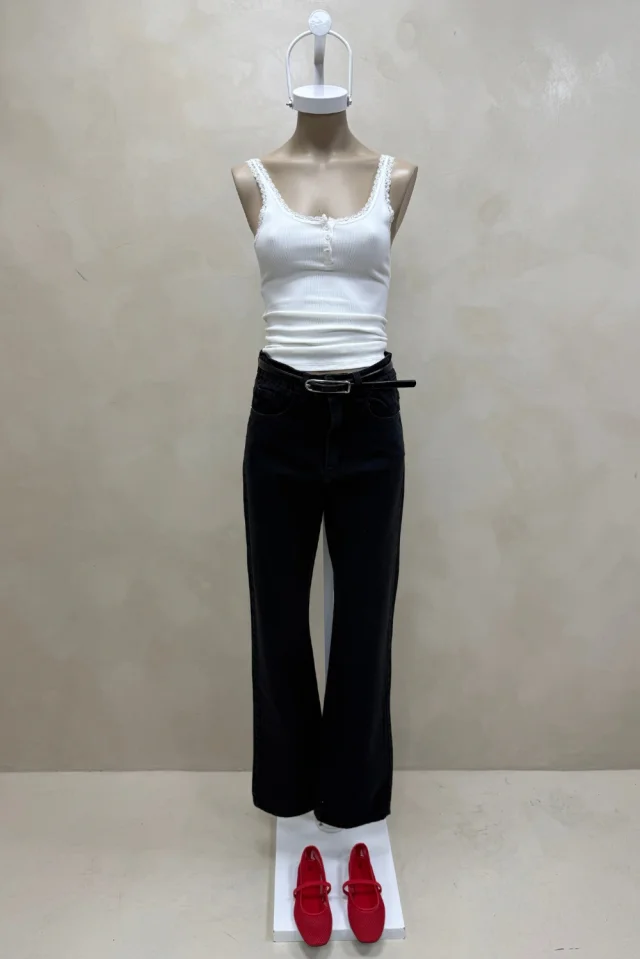 Jean Straight Full Black