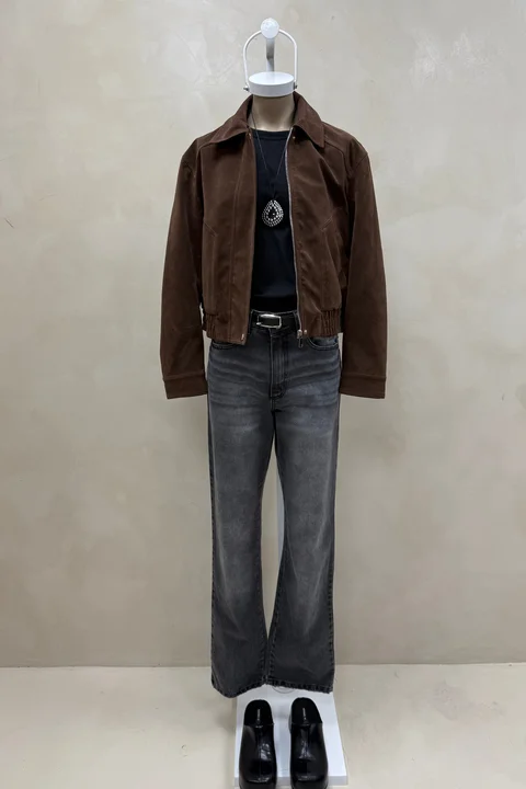 Chaqueta Bomber Suede