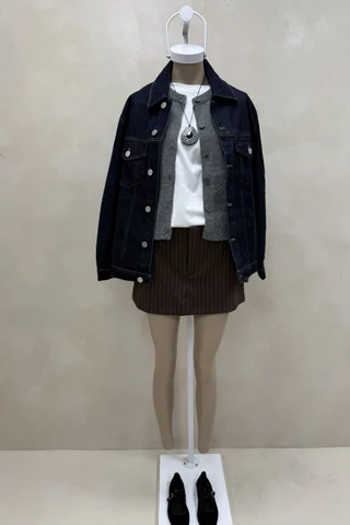 Campera Denim Clasica Azul - Vista 1